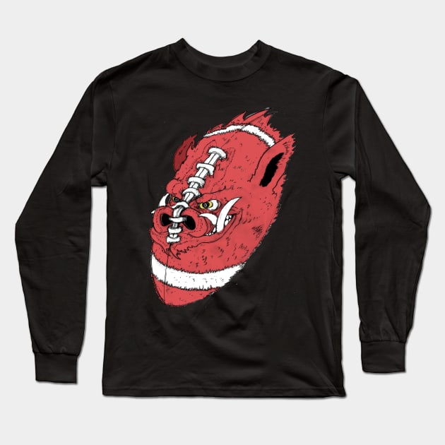 HOG FOOTBALL Long Sleeve T-Shirt by Spankriot